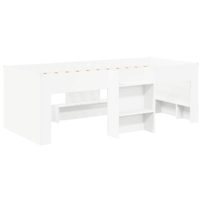 Cadru de Pat Înalț pentru Copii 2 pcs Alb 193 x 96,1 x 68,5 cm - WALTI WALTI