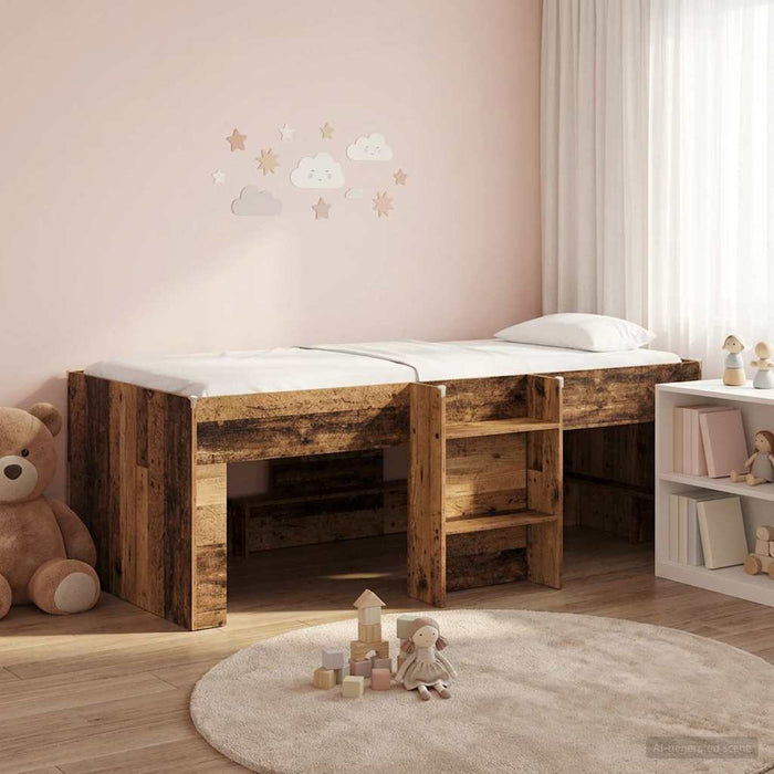 Cadru de Pat Înalț pentru Copii Lemn vechi 75 x 190 cm WALTI