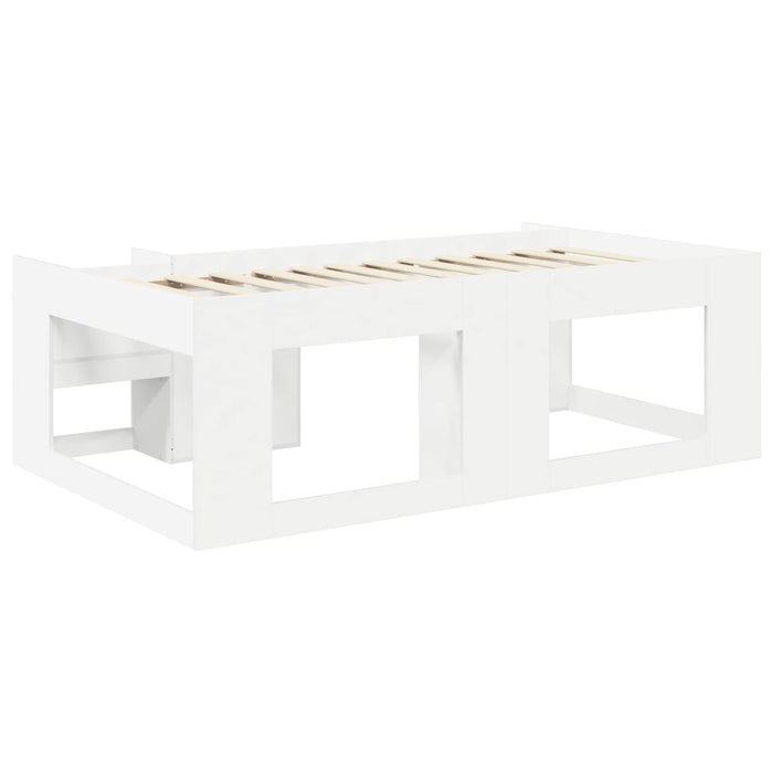 Cadru de pat pentru copii cu depozitare Alb 90 x 190 cm WALTI