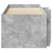 Cadru de pat loft cu sertar 3 buc. Gri Beton Lemn compozit - WALTI WALTI