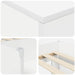 Cadru de pat loft cu sertar cu ușă 3 pcs Alb Lemn compozit - WALTI WALTI