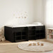 Cadru de pat loft cu sertar 3 buc. Stejar Negru Lemn compozit - WALTI WALTI