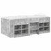Cadru de pat loft cu sertar 3 buc. Gri Beton Lemn compozit - WALTI WALTI