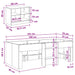 Cadru de pat loft cu sertar 3 buc. Gri Beton Lemn compozit - WALTI WALTI