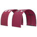 Pat cu tunel 3 buc. Stejar artisanal și roșu Lemn prelucrat - WALTI WALTI