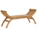 Bancă de grădină 2 -Seater 126 cm Lemn solid de tec natural - WALTI WALTI