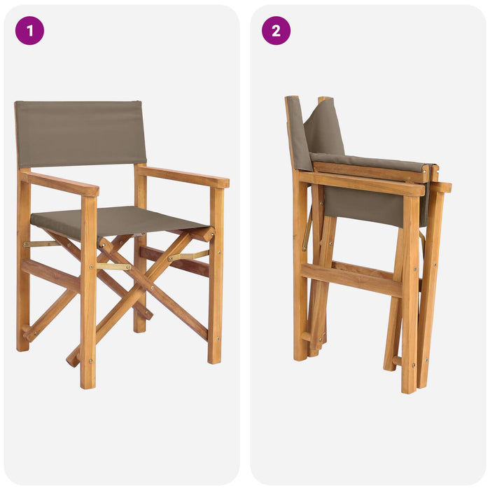 Scaun de sufragerie 56 x 54 x 87 cm 100% poliester solid-teak - WALTI WALTI
