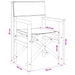 Scaun de sufragerie 56 x 54 x 87 cm 100% poliester solid-teak - WALTI WALTI