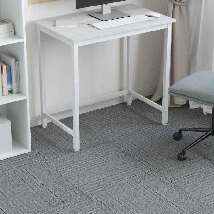 Placă de carpetă Gri deschis cu dungi 50 x 50 cm 4 pcs - WALTI WALTI