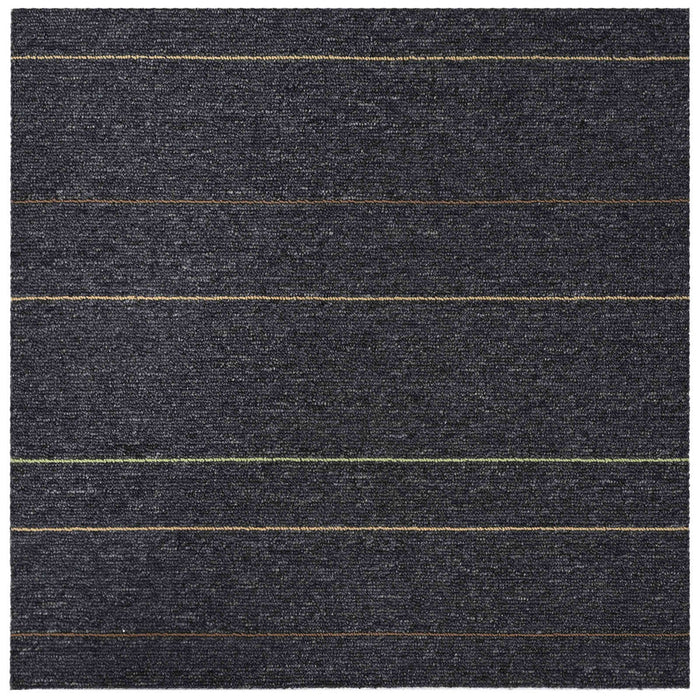 Placă de carpetă Gri închis cu dungi 50 x 50 cm 4 pcs - WALTI WALTI