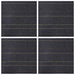 Placă de carpetă Gri închis cu dungi 50 x 50 cm 4 pcs - WALTI WALTI