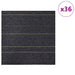 Placă de carpetă Gri închis cu dungi 50 x 50 cm 36 pcs - WALTI WALTI