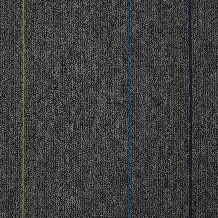 Placă de carpetă Gri Mediu cu Dungi 50 x 50 cm 4 pcs - WALTI WALTI