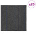 Placă de carpetă Gri Mediu cu Dungi 50 x 50 cm 20 pcs - WALTI WALTI
