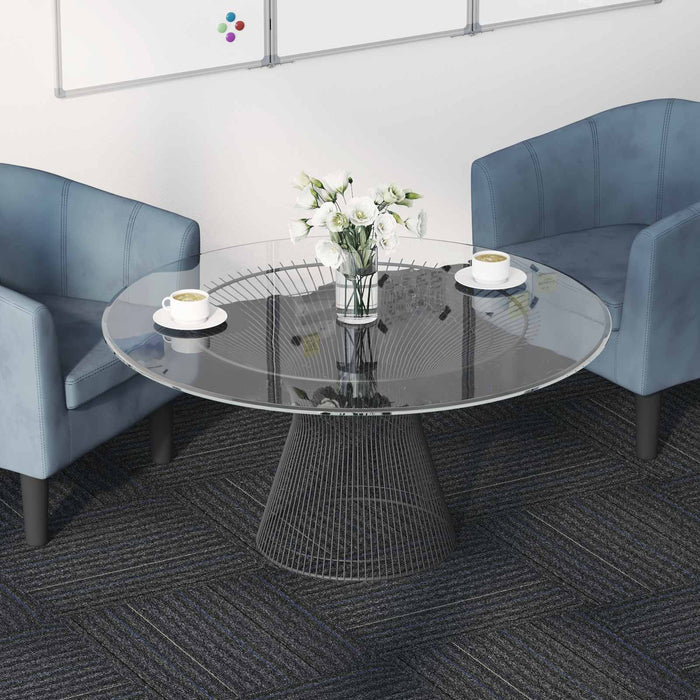 Placă de carpetă Gri Mediu cu Dungi 50 x 50 cm 36 pcs - WALTI WALTI