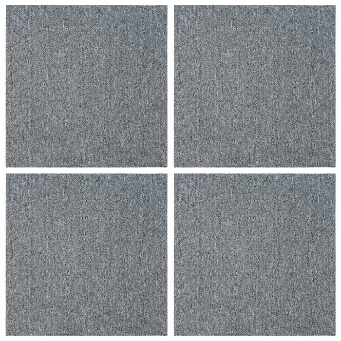 Placă de carpetă Gri deschis 50 x 50 cm 4 pcs PP și bitum - WALTI WALTI