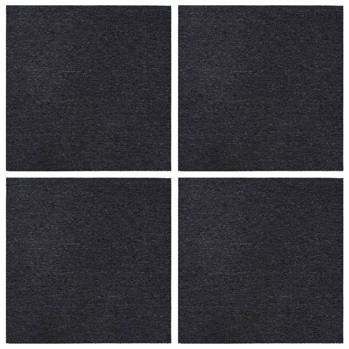 Placă de carpetă Gri închis 50 x 50 cm 4 pcs PP și bitum - WALTI WALTI