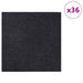 Placă de carpetă Gri închis 50 x 50 cm 36 pcs PP și bitum - WALTI WALTI