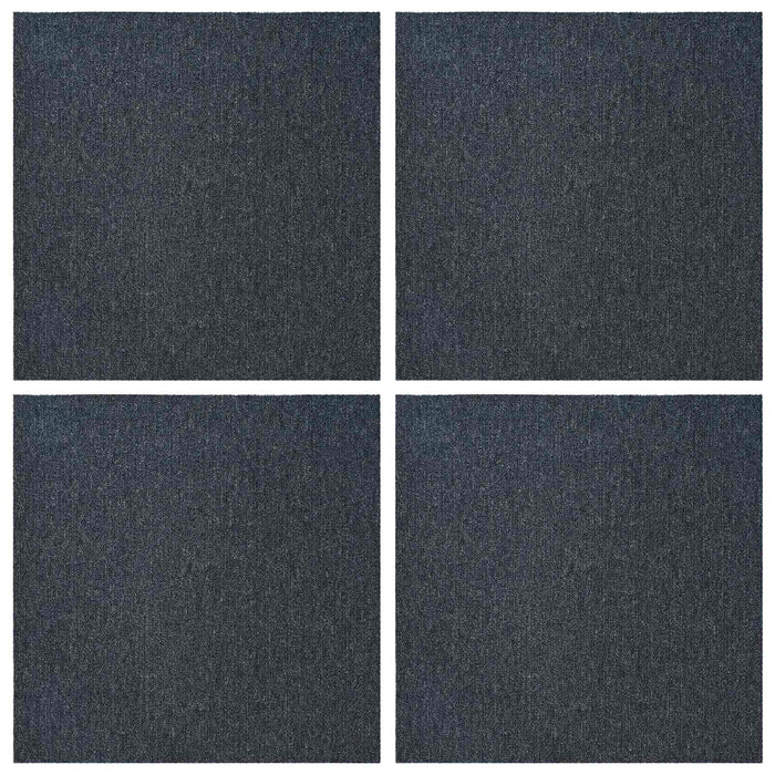 Placă de carpetă Gri Albastru 50 x 50 cm 4 pcs PP și bitum - WALTI WALTI