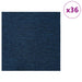 Placă de carpetă albastru 50 x 50 cm 36 pcs PP și bitum - WALTI WALTI