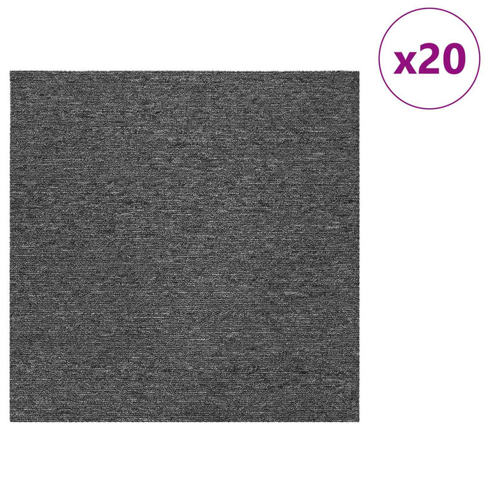 Placă de carpetă Gri Mediu 50 x 50 cm 20 pcs PP și bitum - WALTI WALTI