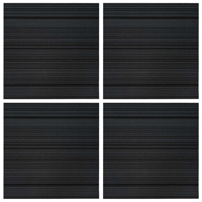 Placă de carpetă Dungi Gri deschis 50 x 50 cm 4 pcs PP și bitum - WALTI WALTI