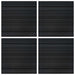 Placă de carpetă Dungi Gri deschis 50 x 50 cm 4 pcs PP și bitum - WALTI WALTI