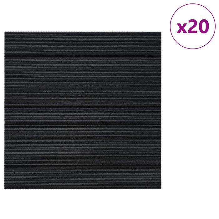 Placă de carpetă Dungi Gri deschis 50 x 50 cm 20 pcs - WALTI WALTI