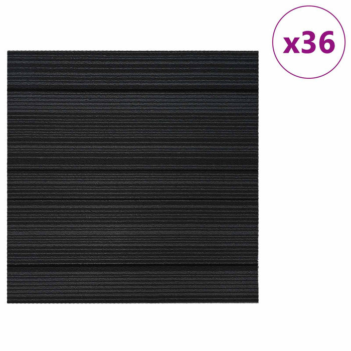Placă de carpetă Dungi Gri deschis 50 x 50 cm 36 pcs - WALTI WALTI