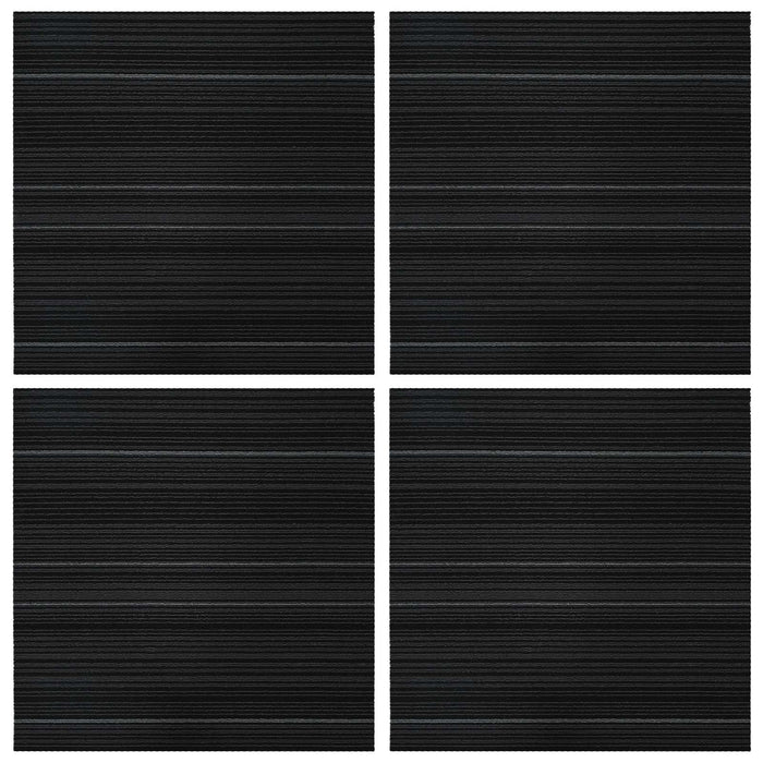 Placă de carpetă Striped Gri Închis 50 x 50 cm 4 pcs - WALTI WALTI