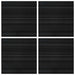 Placă de carpetă Striped Gri Închis 50 x 50 cm 4 pcs - WALTI WALTI