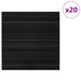 Placă de carpetă Striped Gri Închis 50 x 50 cm 20 pcs - WALTI WALTI
