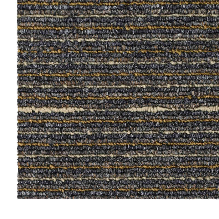 Placă de carpetă Bej în dungi 50 x 50 cm 4 pcs PP și bitum - WALTI WALTI