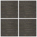 Placă de carpetă Bej în dungi 50 x 50 cm 4 pcs PP și bitum - WALTI WALTI
