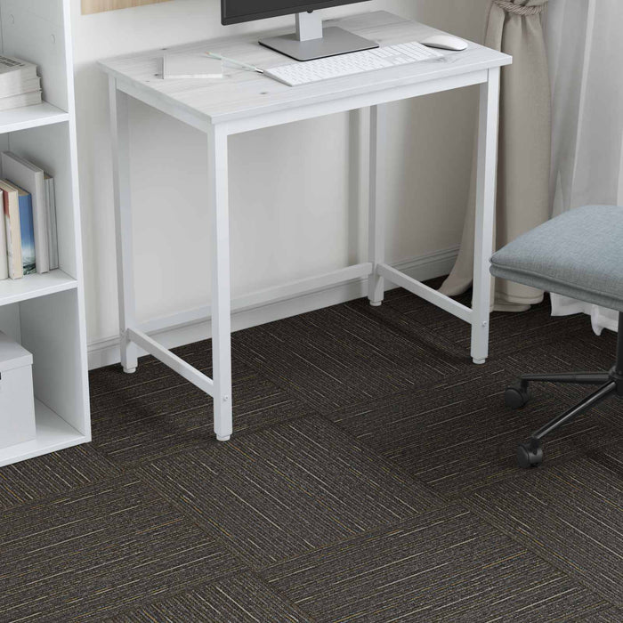 Placă de carpetă Bej în dungi 50 x 50 cm 20 pcs PP și bitum - WALTI WALTI