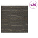 Placă de carpetă Bej în dungi 50 x 50 cm 20 pcs PP și bitum - WALTI WALTI