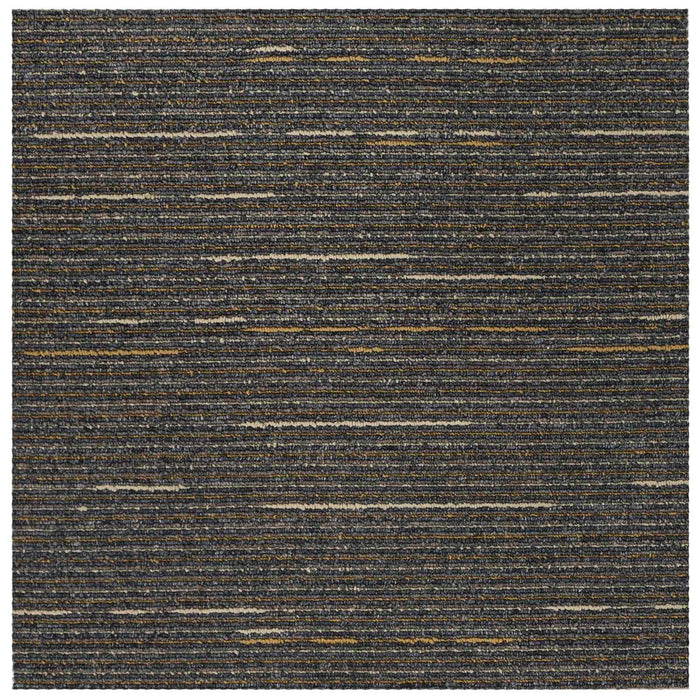 Placă de carpetă Bej în dungi 50 x 50 cm 36 pcs PP și bitum - WALTI WALTI