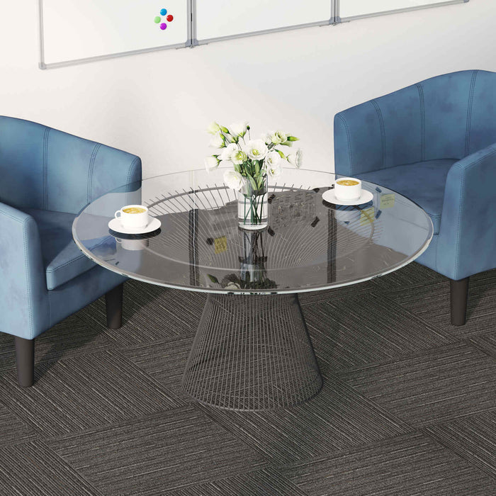 Placă de carpetă Pătrat Maro Închis 50 x 50 cm 20 pcs - WALTI WALTI