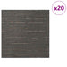 Placă de carpetă Pătrat Maro Închis 50 x 50 cm 20 pcs - WALTI WALTI