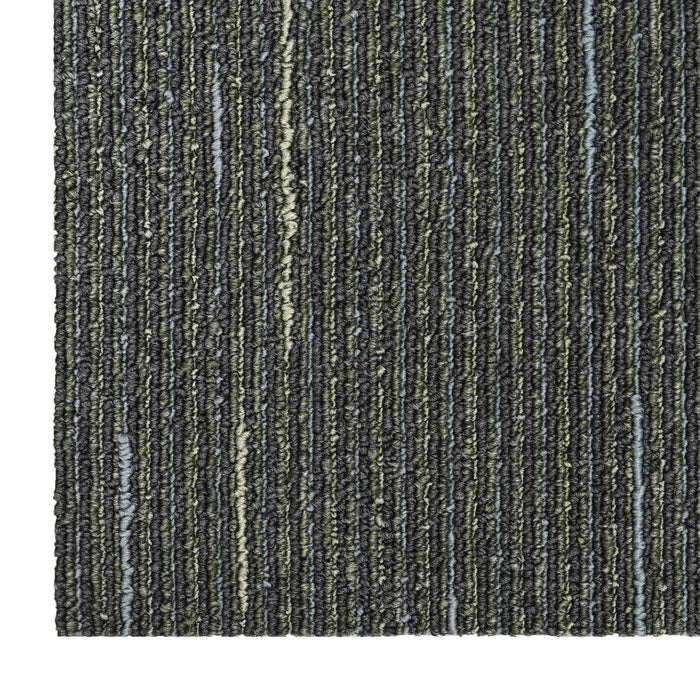 Placă de carpetă Verde deschis cu dungi 50 x 50 cm 4 pcs - WALTI WALTI