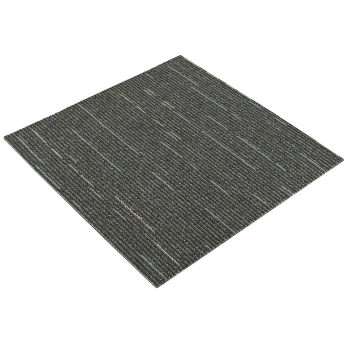 Placă de carpetă Verde deschis cu dungi 50 x 50 cm 4 pcs - WALTI WALTI