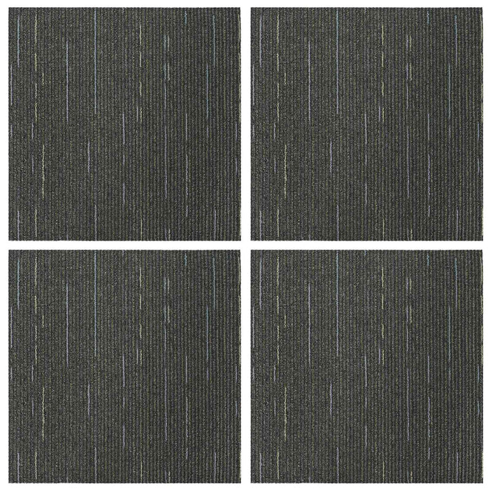 Placă de carpetă Verde deschis cu dungi 50 x 50 cm 4 pcs - WALTI WALTI