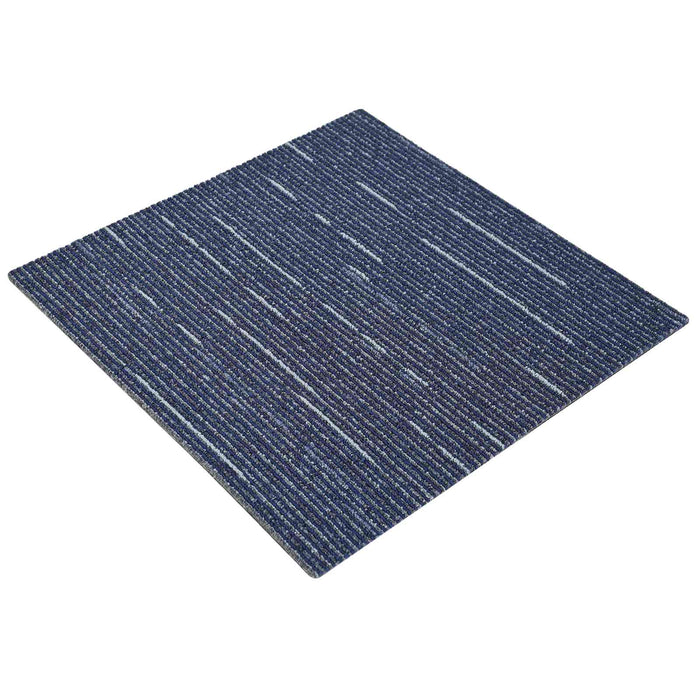 Placă de carpetă Striped Blue 50 x 50 cm 4 pcs PP și bitum - WALTI WALTI