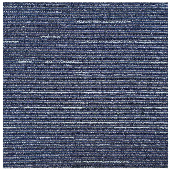 Placă de carpetă Striped Blue 50 x 50 cm 20 pcs PP și bitum - WALTI WALTI