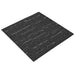 Placă de carpetă Dungi Negre 50 x 50 cm 4 pcs PP și bitum - WALTI WALTI