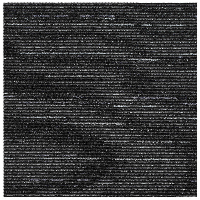 Placă de carpetă Dungi Negre 50 x 50 cm 20 pcs PP și bitum - WALTI WALTI