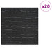 Placă de carpetă Dungi Negre 50 x 50 cm 20 pcs PP și bitum - WALTI WALTI