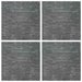 Placă de carpetă Gri Stâncă 50 x 50 cm 4 pcs PP și bitum - WALTI WALTI