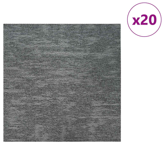 Placă de carpetă Gri Stâncă 50 x 50 cm 20 pcs PP și bitum - WALTI WALTI