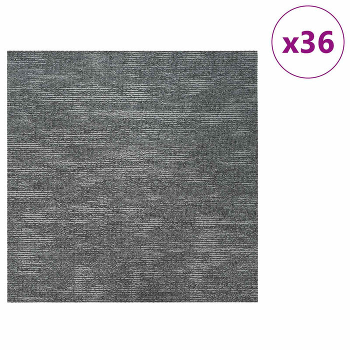 Placă de carpetă Gri Stâncă 50 x 50 cm 36 pcs PP și bitum - WALTI WALTI